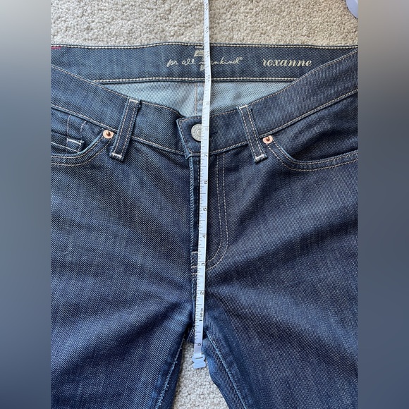 7 For All Mankind Original Roxanne Skinny Dark Blue Wash | Size 29 | 32’’ Inseam - Picture 11 of 12